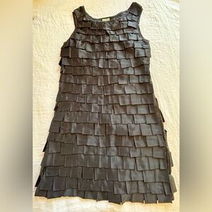 Karlie Black Satin Mini Dress.